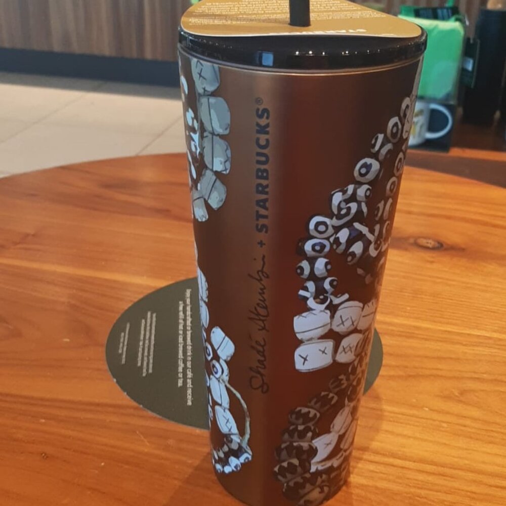 Starbucks Artist Shade Akanbi Batik Beads Stainless Steel Cold Cup 24oz